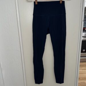 Lululemon High-Waisted Navy Leggings ~ 4